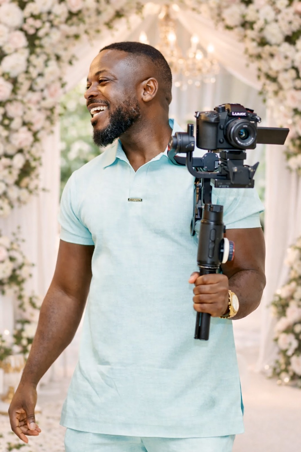 Jeff Owusu filming